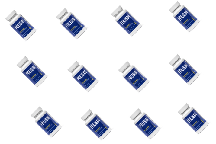 Folisin bottles arranged in diagonal order as used in an article about Nutrafol Alternatives