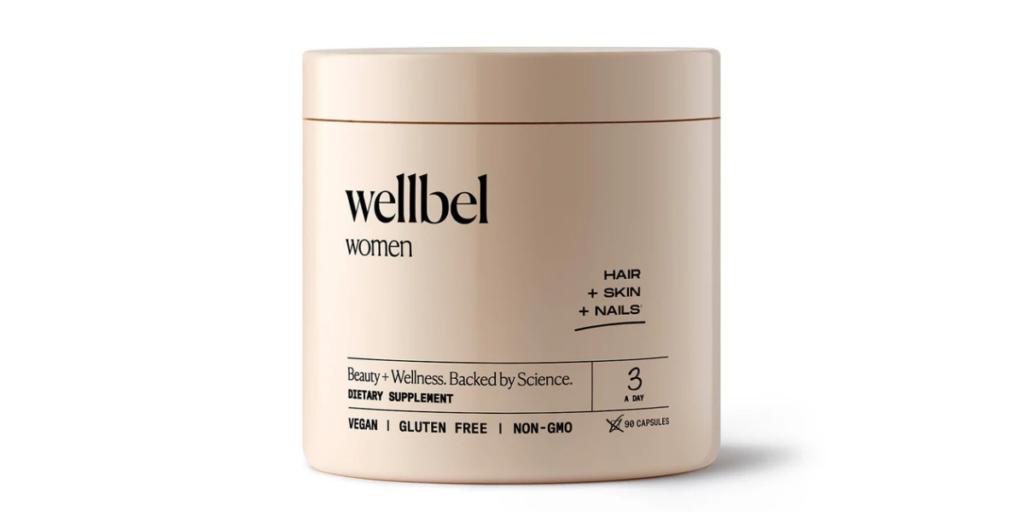 A photo of Wellbel Women, a popular hair dietary supplement as used in an article about Wellbel side effects